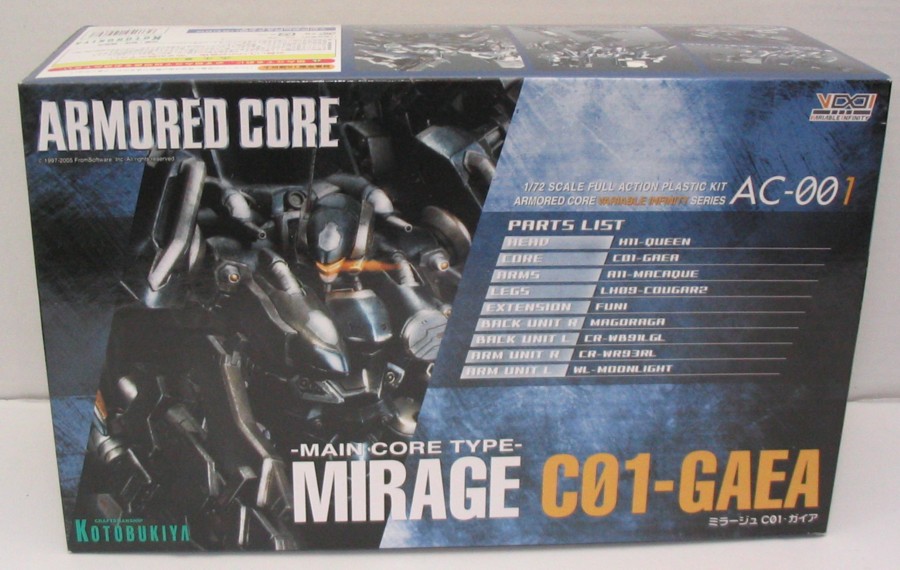 Armored Core Mirage C01-GAEA 1/72 Plastic Model