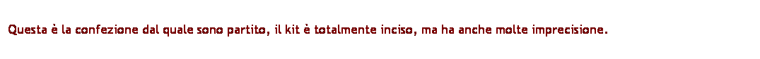 Casella di testo: Questa  la confezione dal quale sono partito, il kit  totalmente inciso, ma ha anche molte imprecisione.
